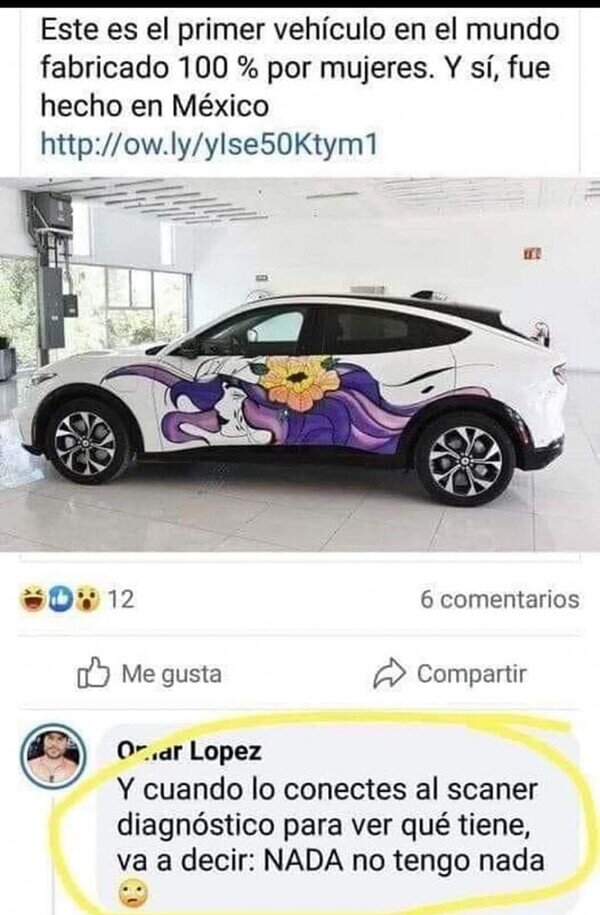 Meme_otros - Un coche hecho por mujeres