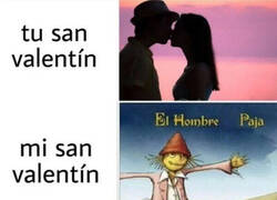 Enlace a Otro solitario San Valentín para el Hombre Paja