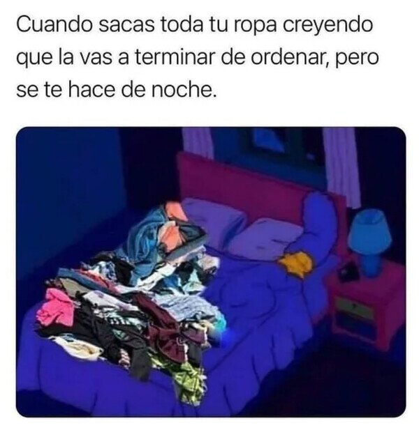 Meme_otros - Al final comparto cama con mi ropa