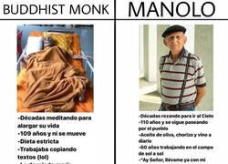 Enlace a Ninguna monje budista es mejor que Manolo