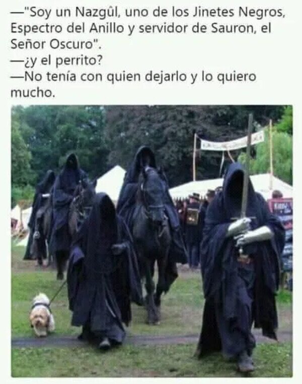 Meme_otros - Soy Nazgul, pero no soy ningún monstruo