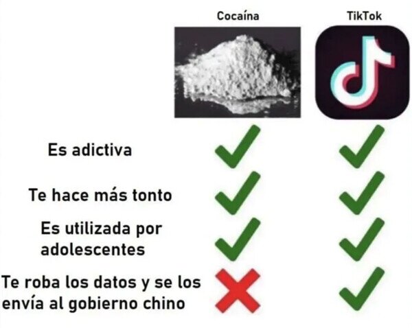 Otros - TikTok es mucho peor que la droga