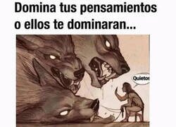 Enlace a Peleado con mis pensamientos