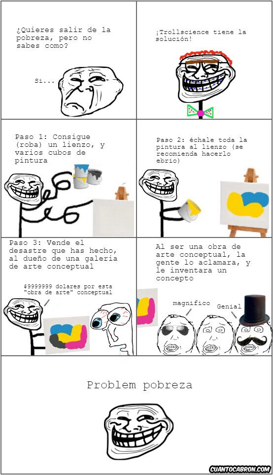 Trollface - Aprovéchate del arte conceptual