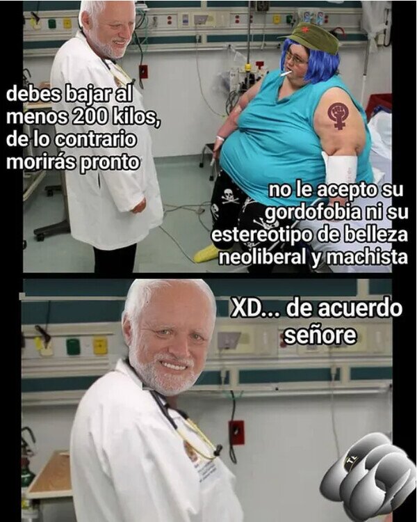 Meme_otros - La salud es gordofóbica, machista y opresora
