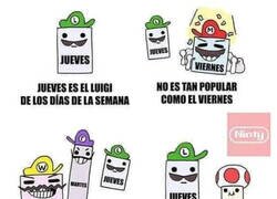 Enlace a Si los días de la semana fueran personajes de Mario