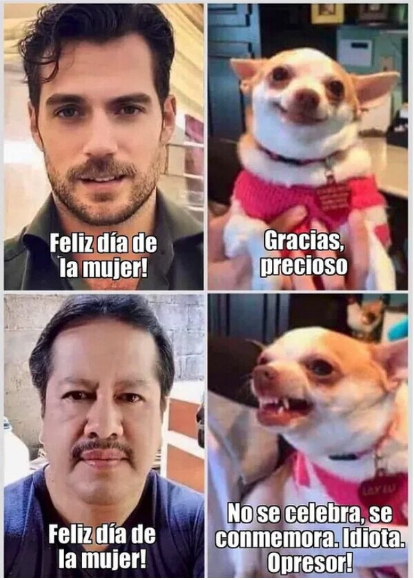 Meme_otros - Depende de quién lo felicite