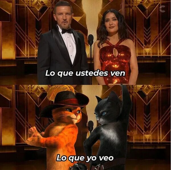 Otros - Cuando escucho a Antonio Banderas, cierro los ojos y veo al gato con botas