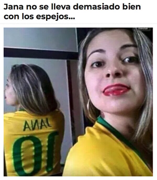 Meme_otros - Nunca vuelvas a mostrar tu reflejo con esa camiseta
