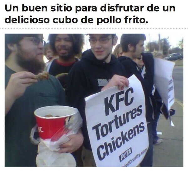 Otros - Cuando provocar te gusta todavía más que el pollo frito