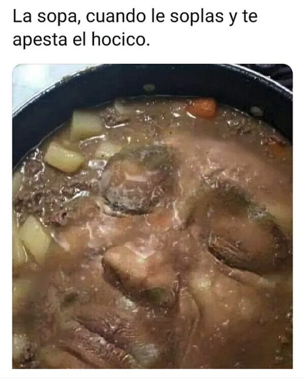 Meme_otros - La sopa también puede sentir asco