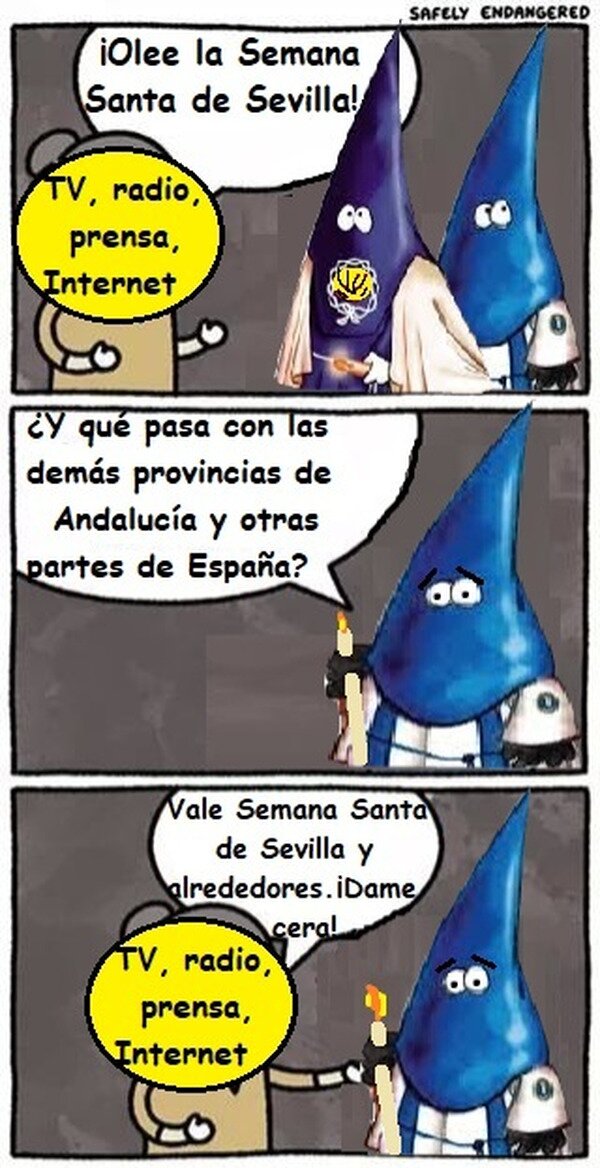 Meme_otros - La Semana Santa de Sevilla siempre acapara todos los medios...