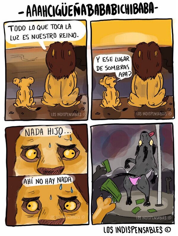 Meme_otros - Lo que no nos enseñaron de El Rey León