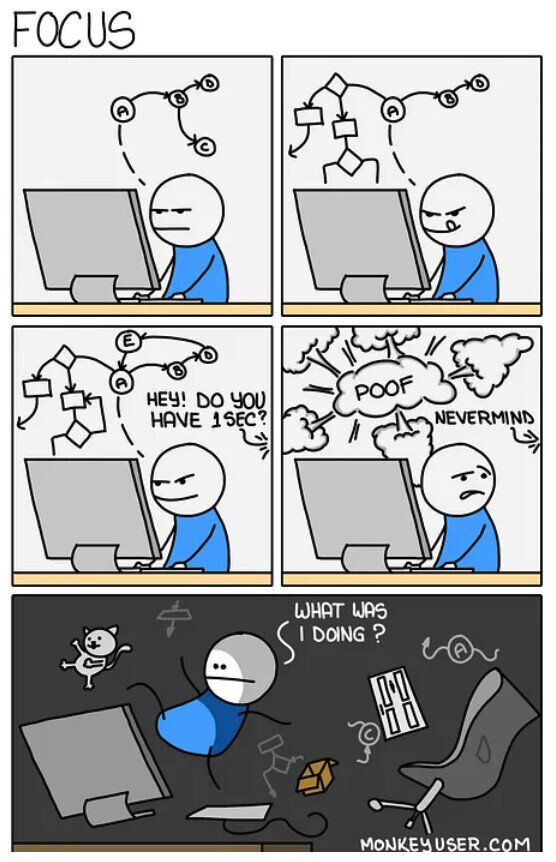 Meme_otros - Cuando estás concentrado en algo y te despistan