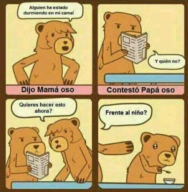 osos,familia,madre,padre,dormir,cama