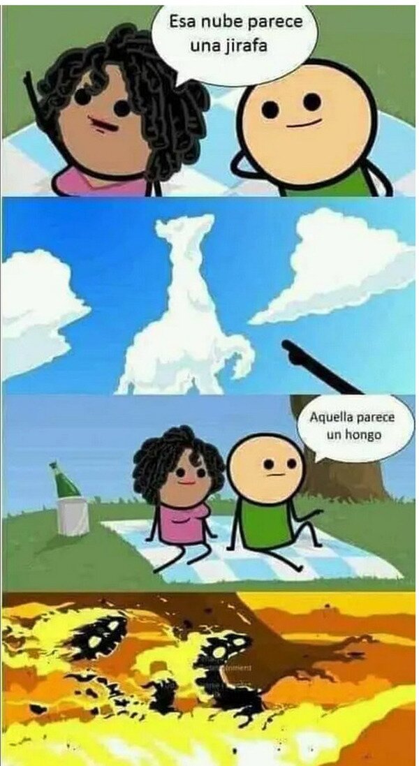 Meme_otros - Las nubes que parecen hongos no son nubes