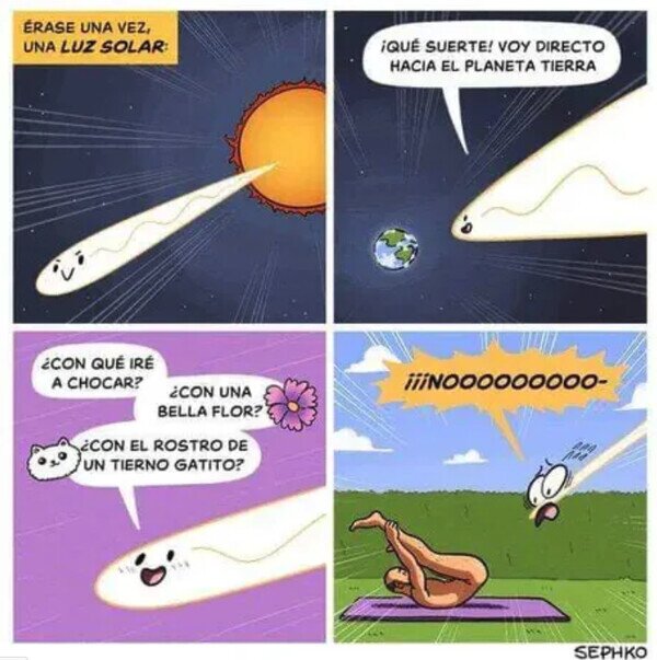 Meme_otros - El rayo de Sol más desafortunado del mundo