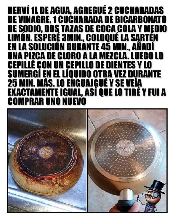 Meme_otros - Cómo dejar tu sartén como nueva