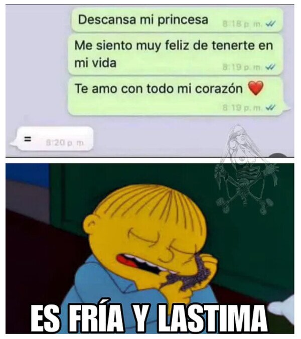 Meme_otros - Ella es como tarrina de helado, fría pero la amo
