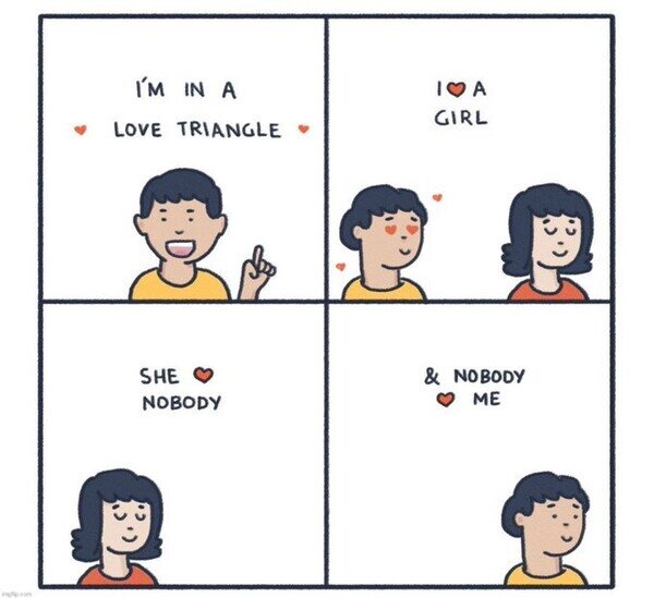 Meme_otros - Estoy en un triángulo amoroso