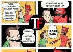 Enlace a Pactar con el diablo tiene truco