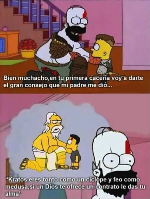 Meme_otros - Kratos Simpson