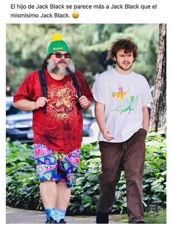 Meme_otros - Jack Black padre y Jack Black hijo