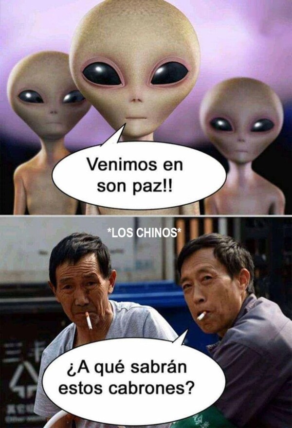Meme_otros - Si los aliens aterrizaran en China