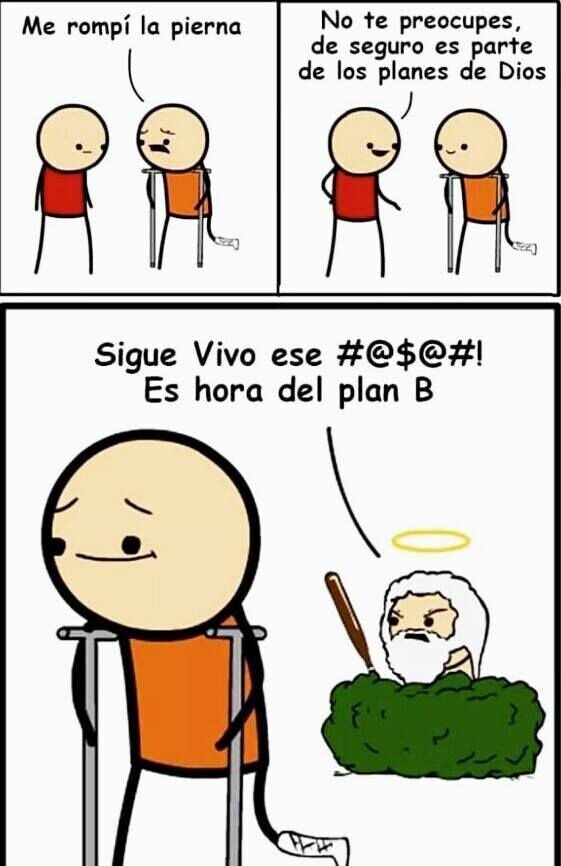 Dios,voluntad,pierna