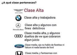 Enlace a ¿De qué clase eres según tu coche?
