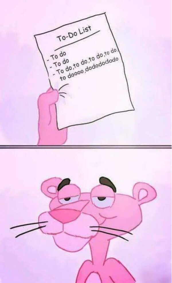 Meme_otros - La lista de la Pantera Rosa
