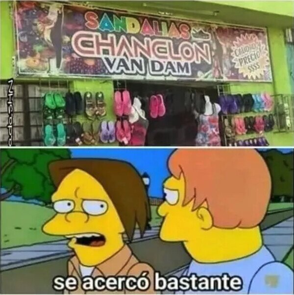 tienda,nombre,chanclas,chanclón,Jean Claude Van Damme