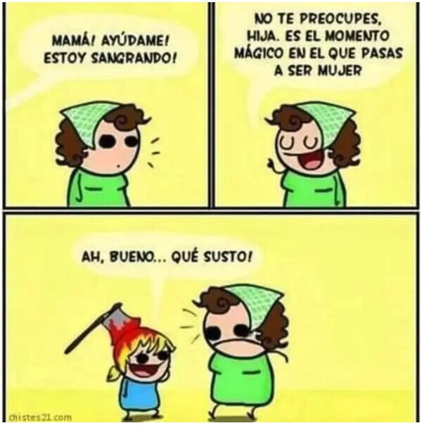sangre,sangrar,hacha,cabeza,mujer,niña