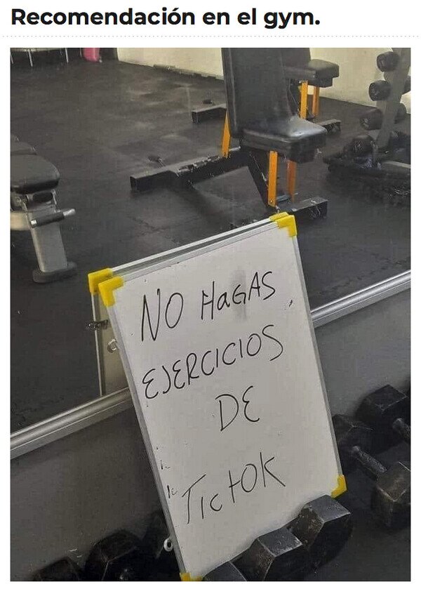 Meme_otros - El mejor consejo que tu gimnasio te puede dar