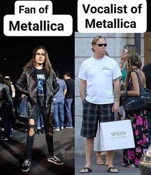 Meme_otros - Los verdaderos metaleros van en bermudas