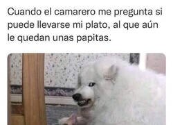 Enlace a Le muerdo la mano