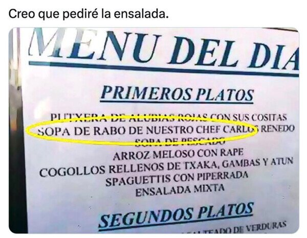 sopa,rabo,chef,menú,comida,restaurante,wtf