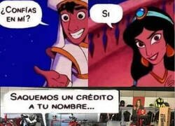 Enlace a No le bastaba con la alfombra voladora