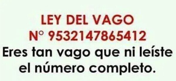 Otros - La ley del vago