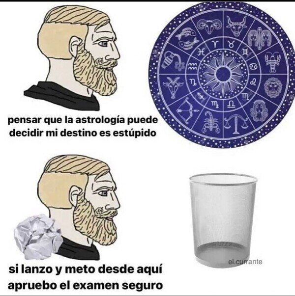 examen,astrología,encestar,papelera,aprobar,creer