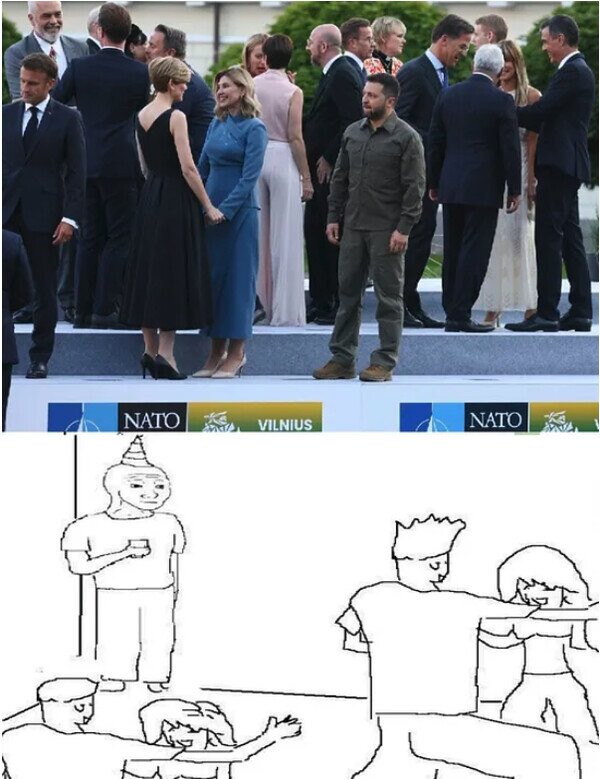 Meme_otros - Zelenski recreó el meme en la OTAN