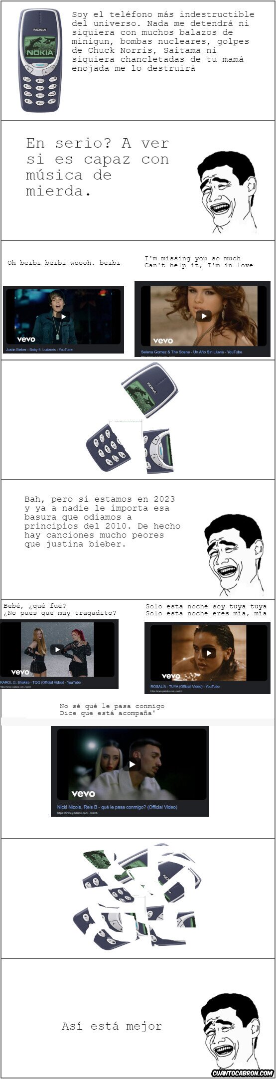 Yao - Imagina si el nokia 3310 se destruye por una canción horrenda