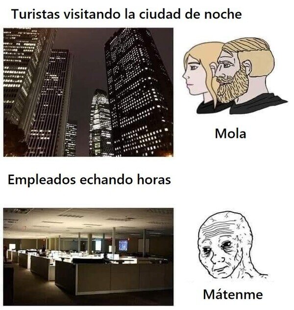 Meme_otros - Cada luz esconde sufrimiento detrás