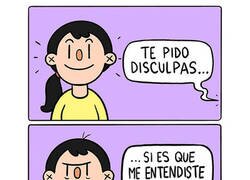 Enlace a La disculpa que no es disculpa