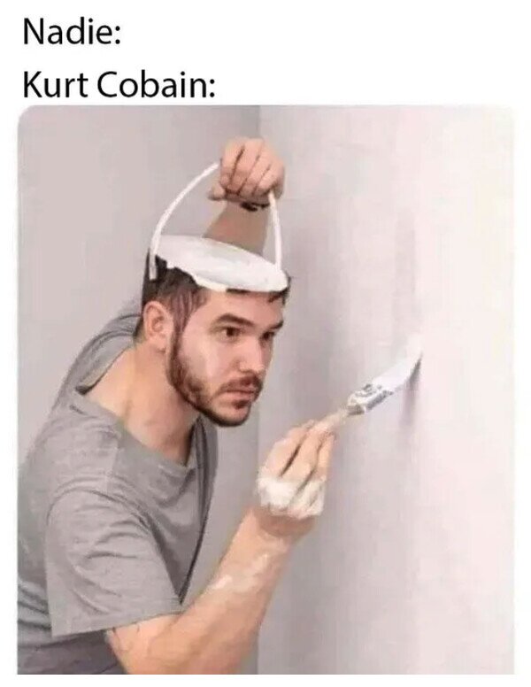 Meme_otros - Pintó una pared con su cabeza