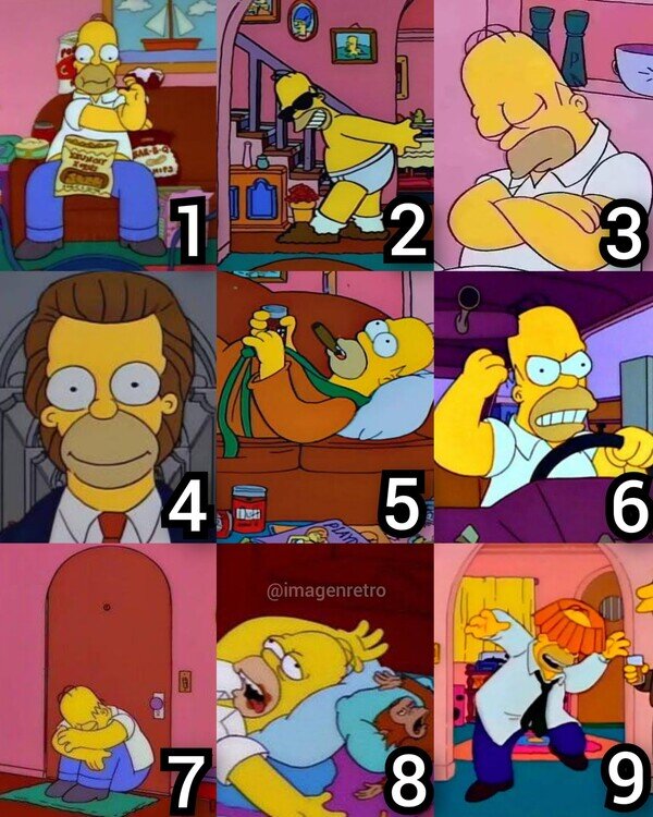 Meme_otros - ¿Cómo va tu semana en la escala de Homer?