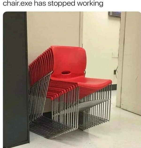 Meme_otros - Silla.exe dejó de funcionar