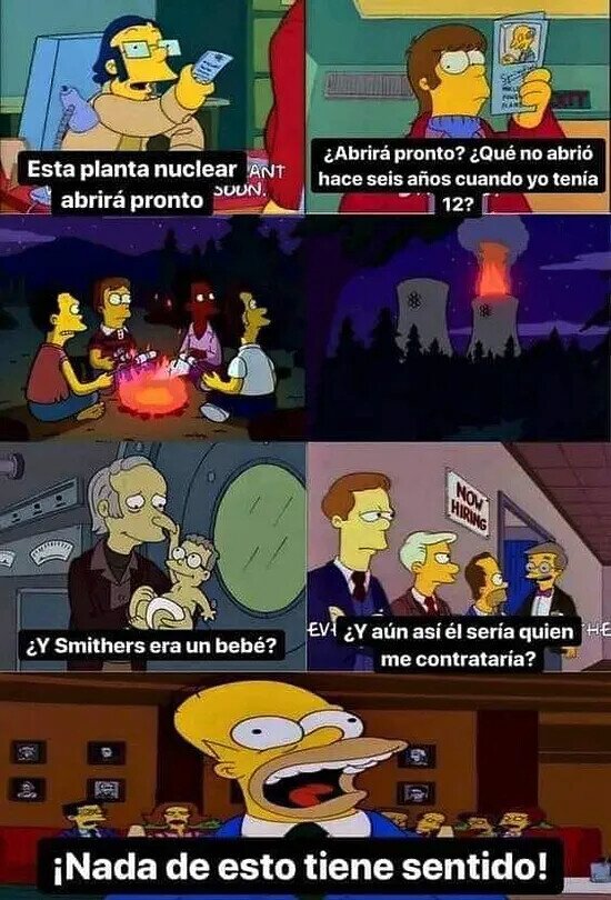 Meme_otros - Incongruencias temporales en Los Simpson