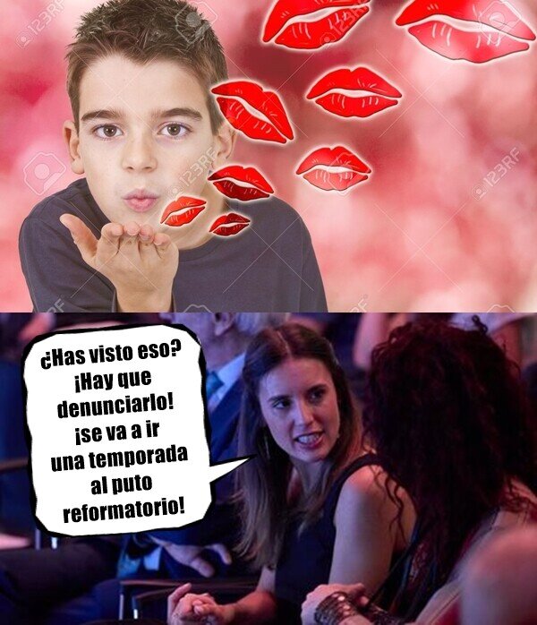 Meme_otros - Cuidado con los besos, que no está el horno para bollos...