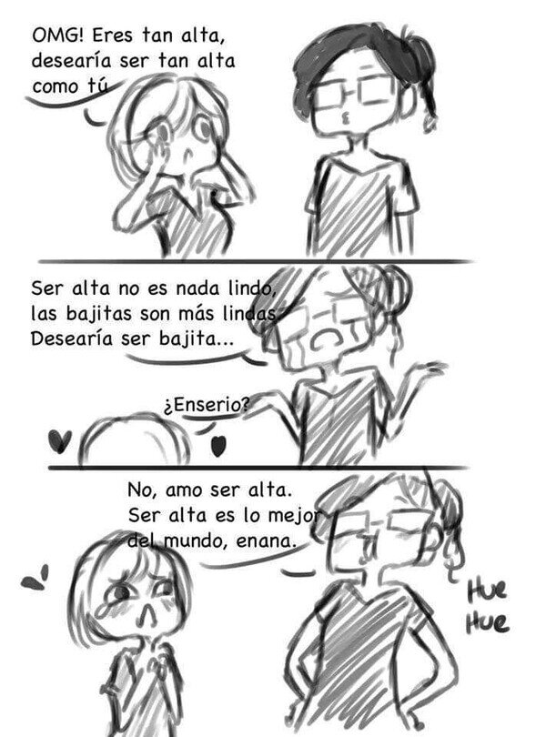 Meme_otros - Ser alta es lo mejor
